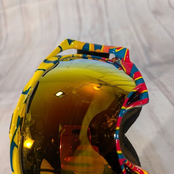 Oakley Fire Ski Snowboard Iridium HDO Mirror Lenses Splice Goggles Kaleidoscope - Picture 5 of 8